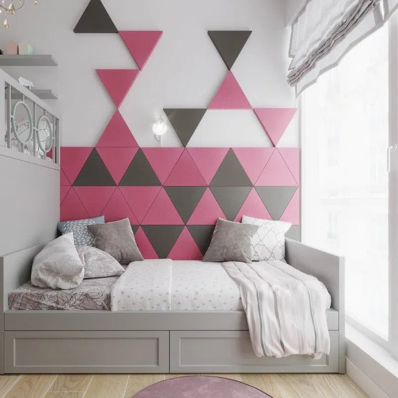 TRIADA Soft Acoustic Wall Panels in bedroom interior Decormania UK